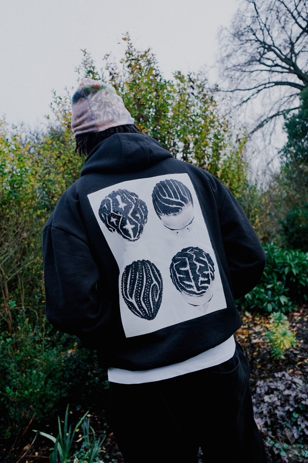 ZAMBA “RACINE” ZIP HOODIE / NOIR