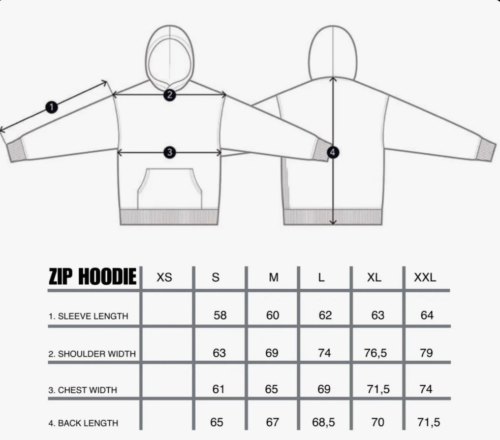 ZAMBA “RACINE” ZIP HOODIE / NOIR